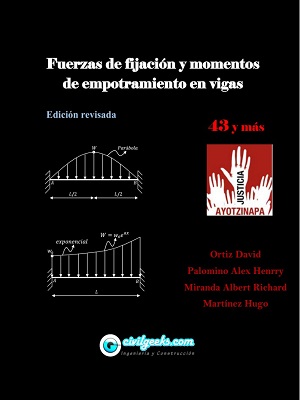 Fuerzas de fijacion y momentos de empotramientos en vigas